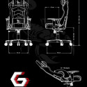 Gaming chair black-yellow