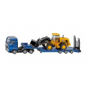 Siku mänguauto MAN truck with JCB tow truck and wheel loader