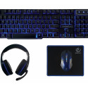 Gaming kit:keyboard+mous +pad+headphone