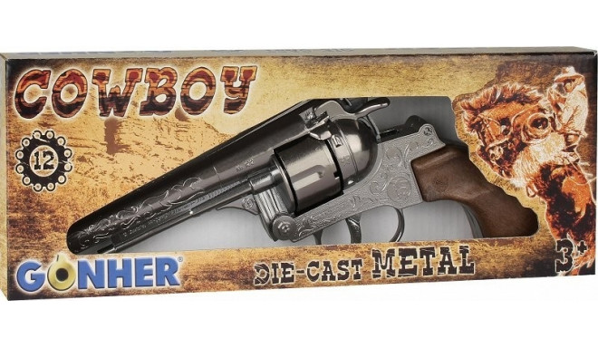 Pulio metal toy revolver Cowboy 12 rounds