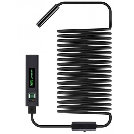 Output: 5m Hardwire WiFi Endoscope Inspection Camera - 8mm Lens with LED Lights
