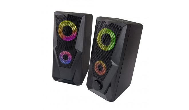 USB SPEAKER 2.0 LED RAINBOW BAILA
