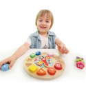 Iwood wooden baby puzzle Clock Shape