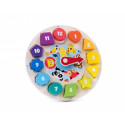 Iwood wooden baby puzzle Clock Shape