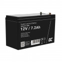 Green Cell battery AGM 12V 7.2Ah