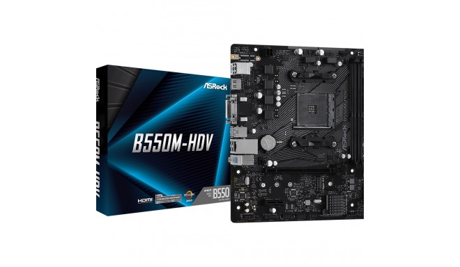 Motherboard B550M-HDV AM4 2DDR4 HDMI/DVI/D-SUB M.2 mATX