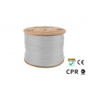 Cable LAN UFTP Cat-6A 305M wire CU LSZH CPR+ fluke passed, grey