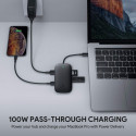 Aukey USB hub CB-C71 USB-C 8in1