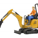 Micro excavator JCB 8010 CTS with figure