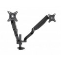 Desk holder for 2 LED/LCD monitors 10-32" L-18GD ART 9KG 2xUSB3.0