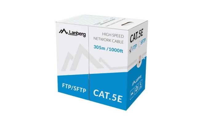 Cable FTP Cat.5E CU 305 m wire gray