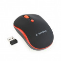 Gembird wireless mouse, black/red