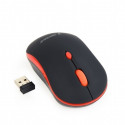 Gembird wireless mouse, black/red