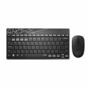 Rapoo wireless keyboard + mouse 8000M UI, black