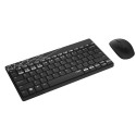 Rapoo wireless keyboard + mouse 8000M UI, black