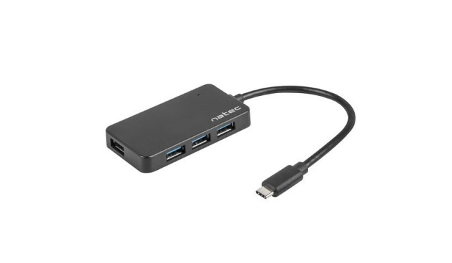 Hub USB3.0 4-Port Silkworm black USB-C