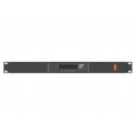 Ventilation panel LCD 1U level with thermostat for cabinets, 19 inches, 4 fans, 230V, black