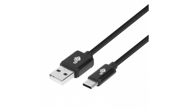 Cable USB - USB C 1.5 m black tape