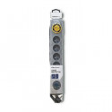 Surge protector Quick Switch 6 sockets 1,8m gray