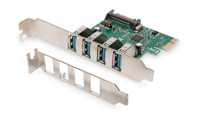 Digitus PCI Express Card USB 3.0 4xUSB kontroller (VL805)