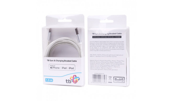 Lightning - USB Cable 1.5m silver MFi