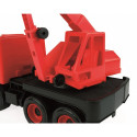 Middle Truck Crane red in box 38 cm