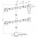 Quad monitor desk mount 13-32. max. 8kg