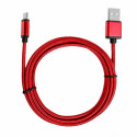 Cable USB - USB C 1.5 m ruby tape