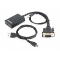 VGA to HDMI converter 15 cm black