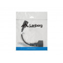 Lanberg pikenduskaabel IEC 320 C14 - Schuko 20cm, must