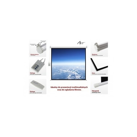 An electric screen 16: 9 119 "with the remote control 264x147cm FS-119 16 9