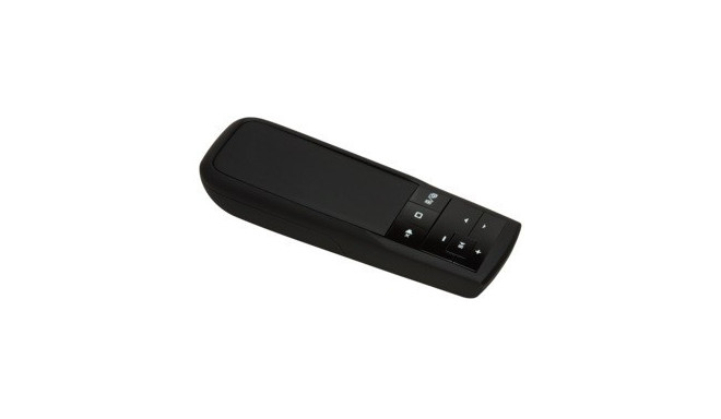 A wireless presenter with a laser pointer is a handheld device designed to help spe