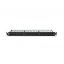 Patch Panel 48 Port 1U Cat.6 black