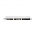 Patch Panel 24 Port 1U Cat.6 gray shield