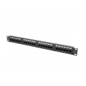 Patch Panel 24 Port 1U Cat.6 black