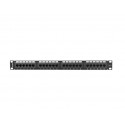 Patch Panel 24 Port 1U Cat.6 black