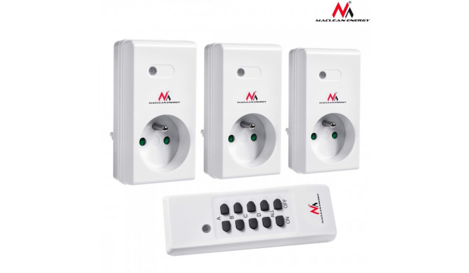 MCE153 remote controlled power sockets 3pcs. - programmable + remote control battery