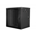 Cabinet installation hanging two sections 19 &#39;&#39; 12U 600x600mm black