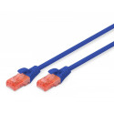 Patch cord U/UTP kat.6 PVC 2m blue
