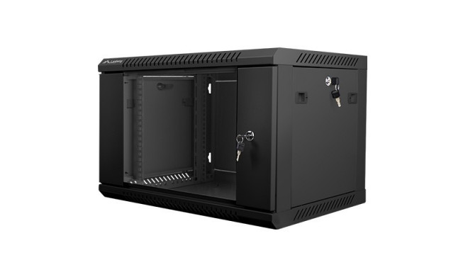 Wall-Mounted Rack 19'' 6U 600X450mm black