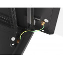 Wall-Mounted Rack 19 12U 600X450mm black (glass door)