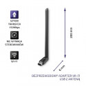 Wi-Fi USB adapter with antenna wireless