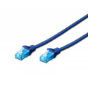 Patch cord U/UTP kat.5e PVC 5m blue