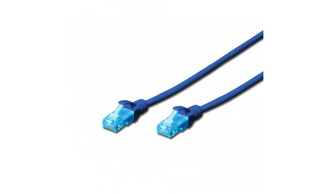 Patch cord U/UTP cat.5e PVC 3m blue