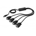 USB 2.0 to 4x RS232 Cable