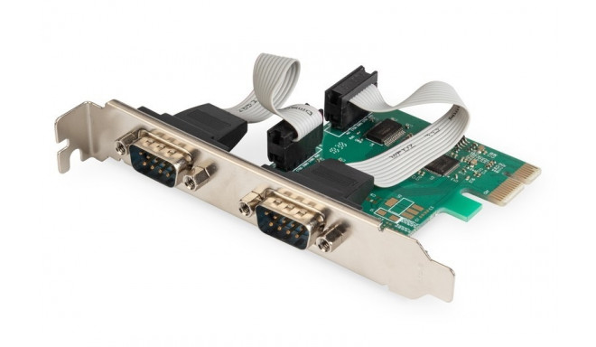 This is a technical specification for a high-speed serial expansion card used to add legacy communic