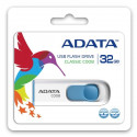 Adata flash drive 32GB C008, white/blue