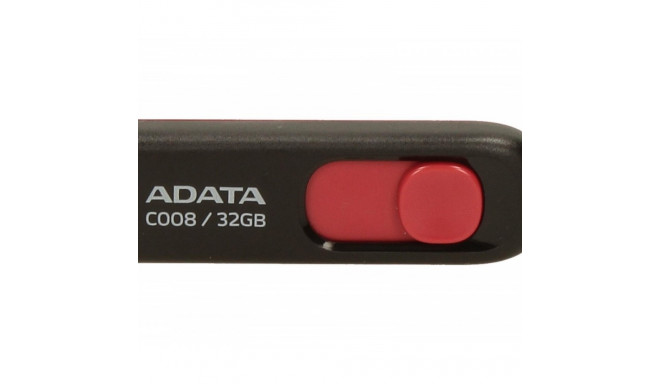 Adata flash drive 32GB C008, black/red