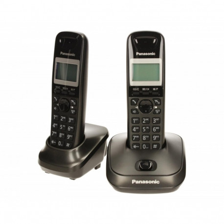 Panasonic lauatelefon KX-TG2512 Duo, must