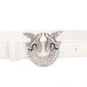Pinko belt with crystals H2 W 100143A110 white (M)